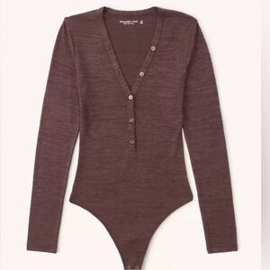Abercrombie small Henley bodysuit